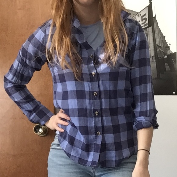 100% Cotton Blue flannel