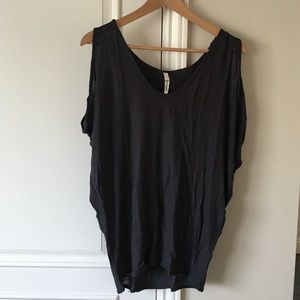 Navy sleeveless top