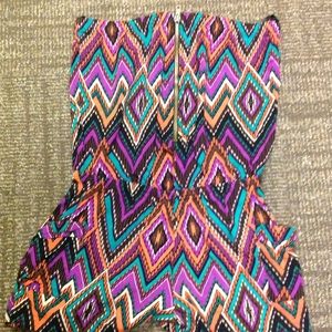 Aztec print romper