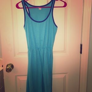 Blue tshirt material dress