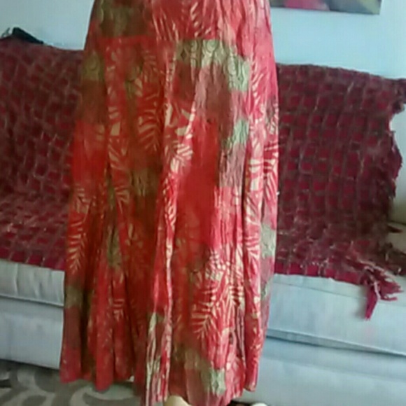 100% cotton A-line maxi