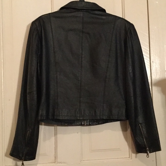 -•SOLD•!!- Real Leather Bomber Jacket. Brand New! - Picture 3 of 4