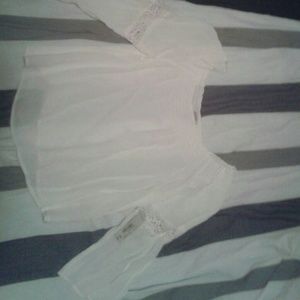 White flowy shirt