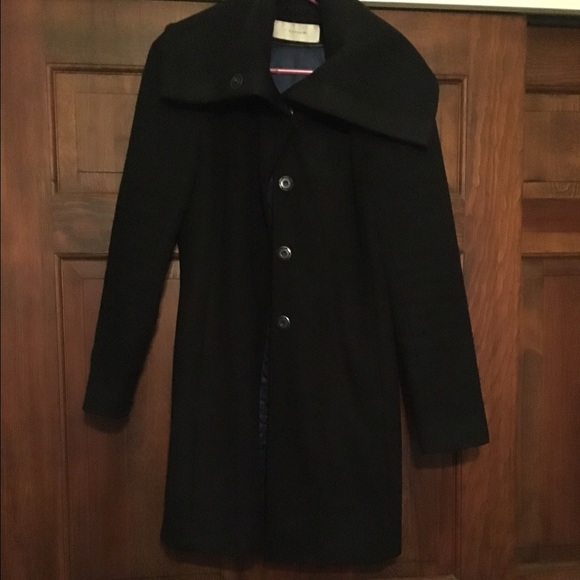 Black wool Tahari coat