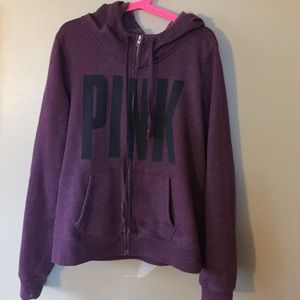 Burgundy Victoria secret hoodie