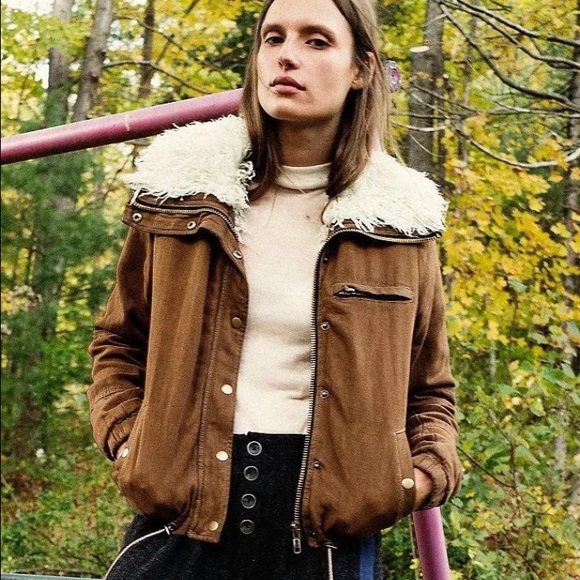 Free People  shearling jacket