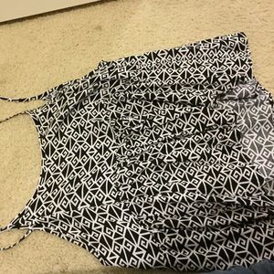 cropped tribal print tank