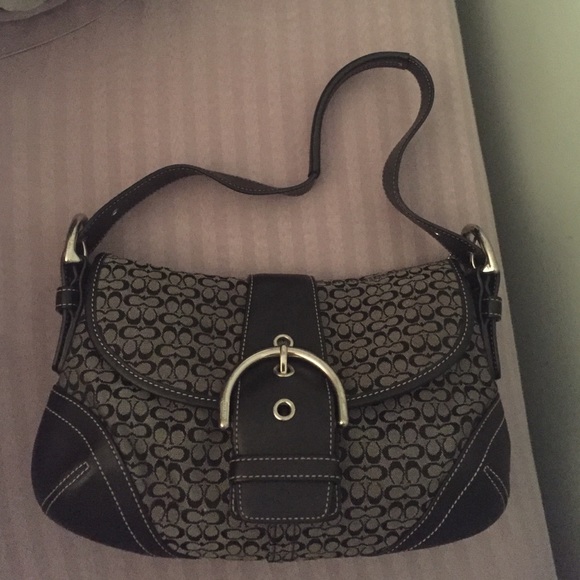Coach signature collection bag, black