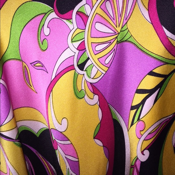 Printed silk halter dress - Picture 3 of 5