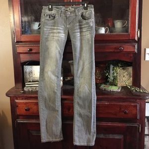 Request brand distressed skinny jeans