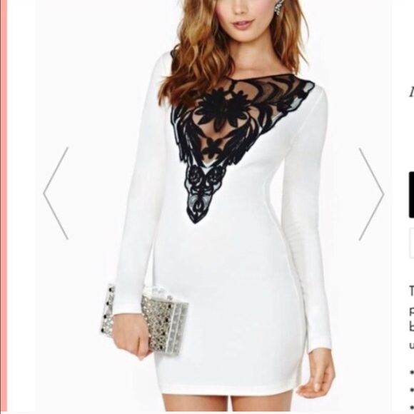 White dress Nast gal