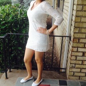 White patterned Dress