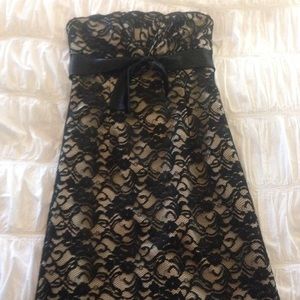 White House Black Market Black Lace Cocktail Dress