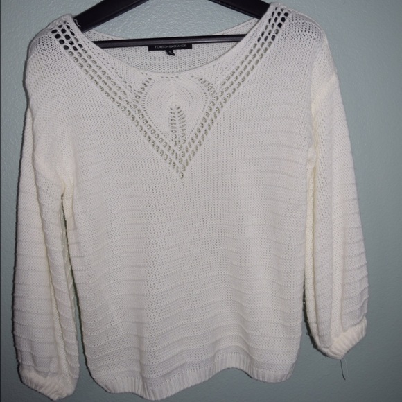 Foreign exchange white sweater