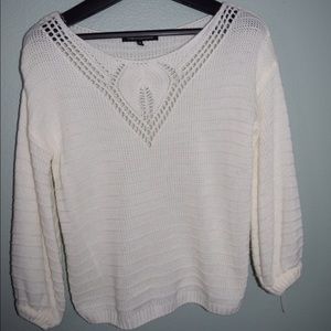 Foreign exchange white sweater