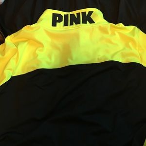 vs pink half zip