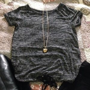 Lou & Grey top w/ tie waist