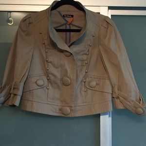 Anthropologie Khaki Blazer