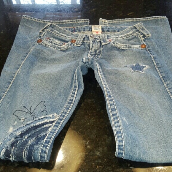 TRUE RELIGION  BOBBY BIG T ROW SEAT, hippie style