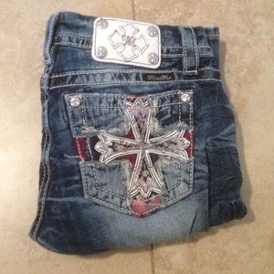 Distressed miss me jeans