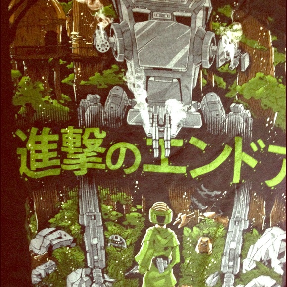 Graphic T by RIPT Apparel- Star Wars/anime cross