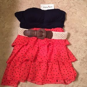 Sleeveless Cute Polka-Dot Top Small/X-Small NWT