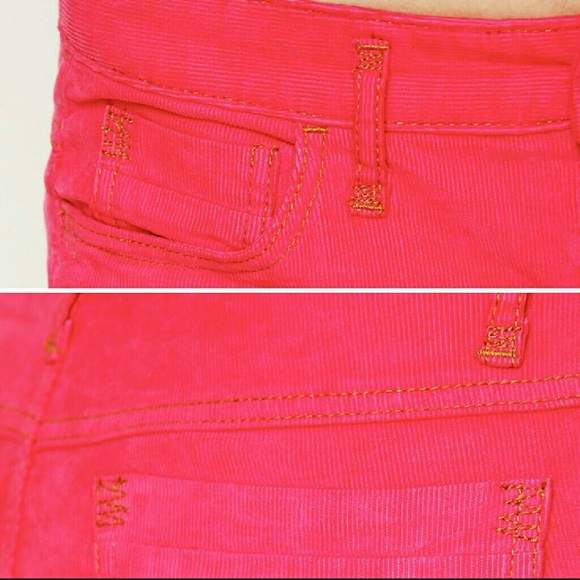 Free people fp skinny corduroy grenadine red cords - Picture 3 of 4