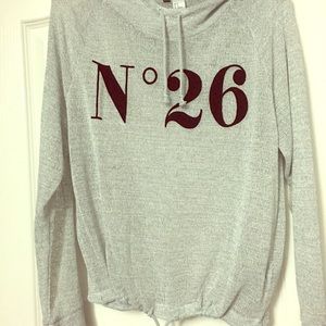 Sweater with a hoody