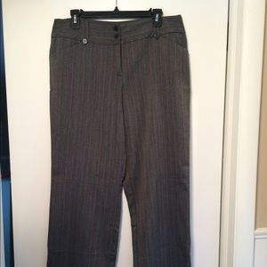 🎉💥 REDUCED‼️Black slacks with plum pinstripe