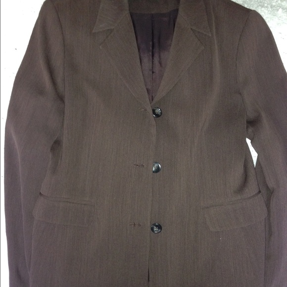 Chocolate brown Alfani blazer - Picture 3 of 3