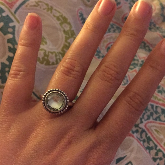 Pandora Green Amethyst Ring
