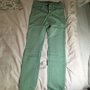 Urban Outfitters mint high rise skinny jeans