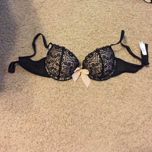 Black lace bra