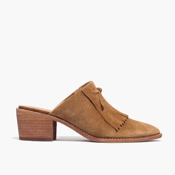 Madewell suede leather mule