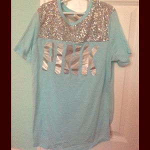 VS PINK Sequined T-shirt