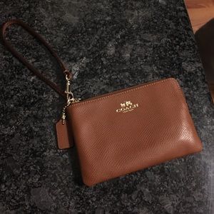 Brown Coach Wristlet