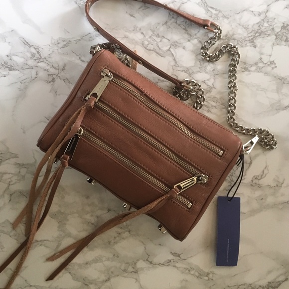 NWT - Tan 5 Zip Rebecca Minkoff with Dust bag! - Picture 1 of 3