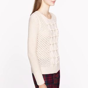 J Crew Handknit Popcorn Sweater XS