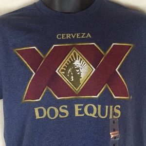 NWT Blue Size (M) Dos Equis Tee Shirt
