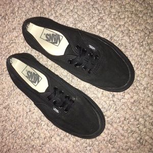 All Black Classic Vans