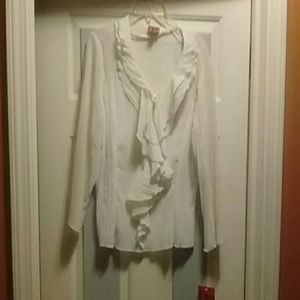 Blouse button rufflel