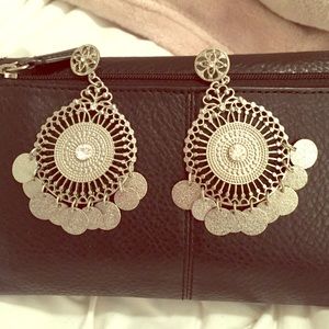 Sterling silver costume jewelry earrings.