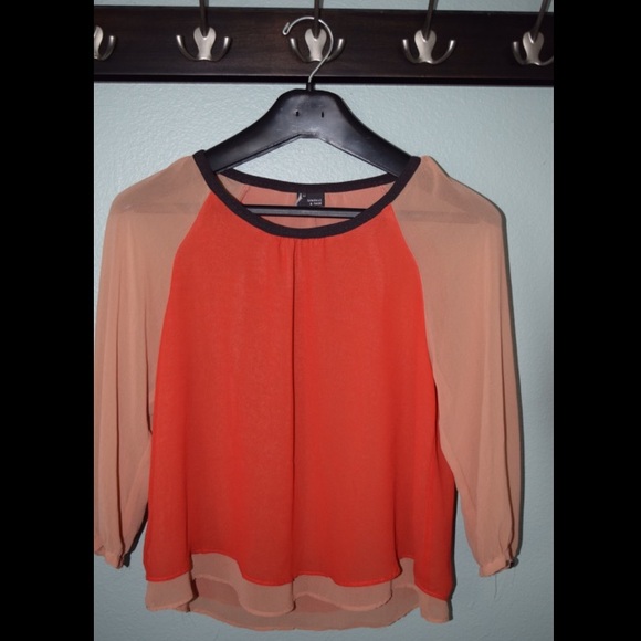 Orange blouse from Urban outfitters