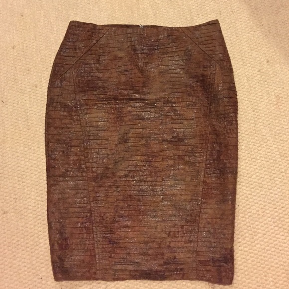 Zara Skirts - Leather like Zara midi skirt Zara Skirts - Leather like Zara midi skirt