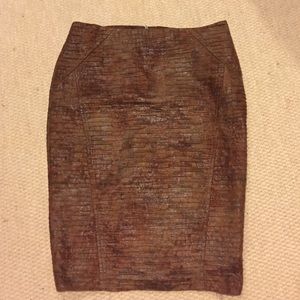 Zara Skirts - Leather like Zara midi skirt Zara Skirts - Leather like Zara midi skirt