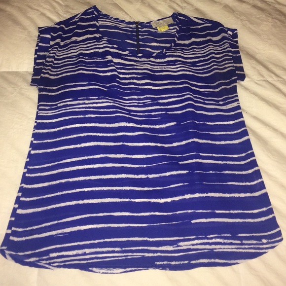 Blue & white blouse