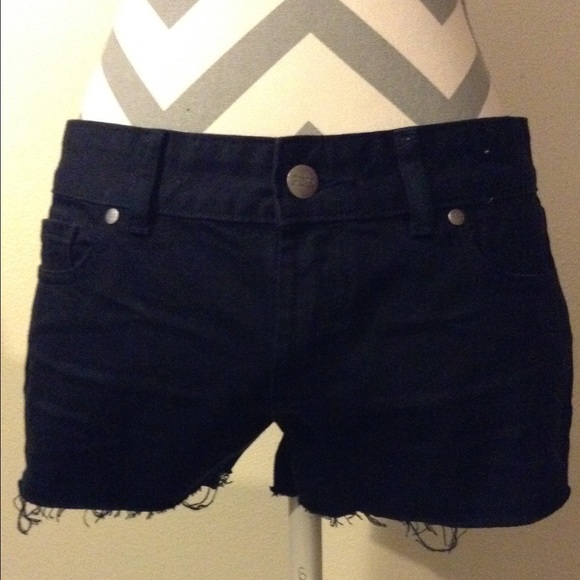 PINK VS black denim short shorts! NWT!