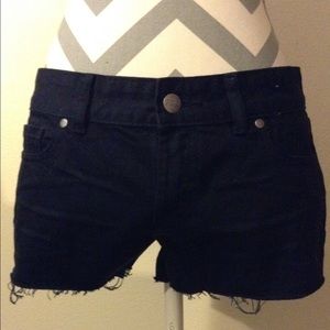PINK VS black denim short shorts! NWT!