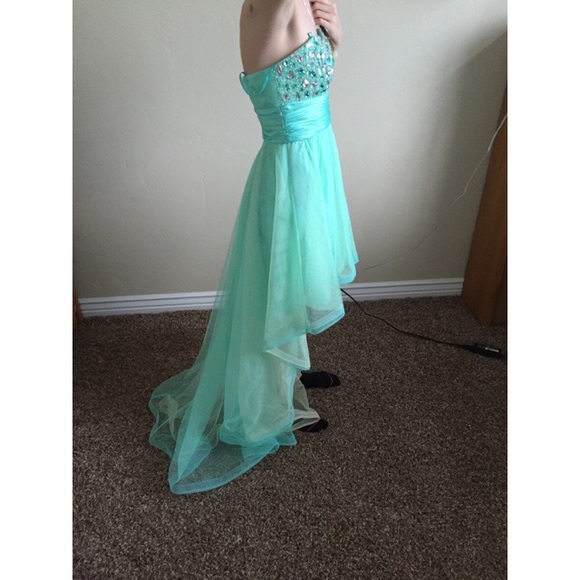 Turquoise Sequined Homecoming/Prom Dress!