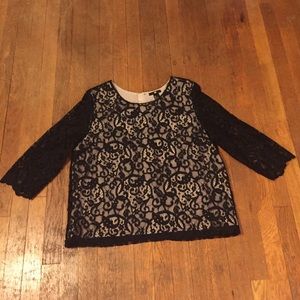 ONE DAY SALE Black lace H&M top